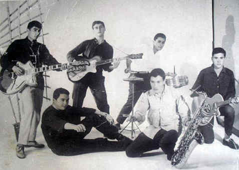 Primera foto de The Brisks, en Ceuta en 1963