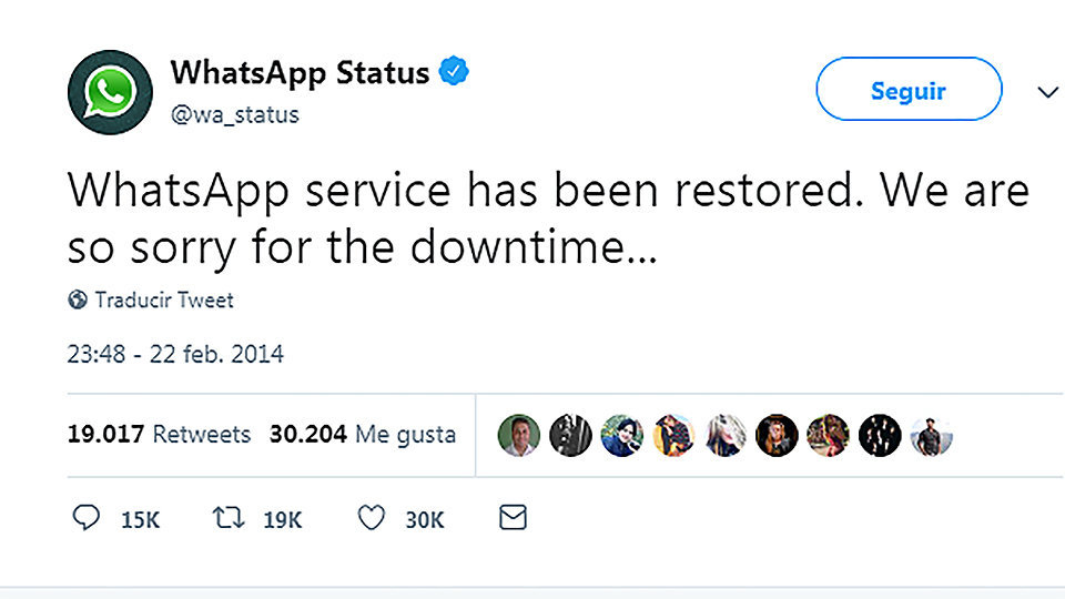 Whatsapp restored