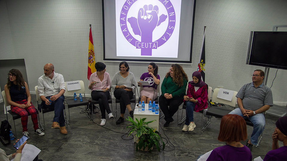 Debate sobre igualdad de la Plataforma Feminista con los candidatos del 26M