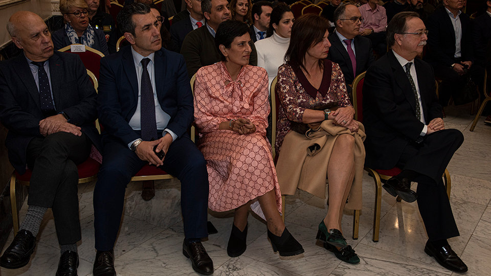 Guerrero, RTontomé, Chandiramani, Deu y Vivas durante el Premio Encina