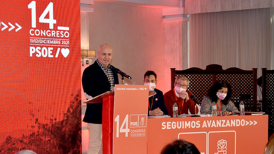 Juan Gutiérrez en el Congreso del PSOE de Melilla