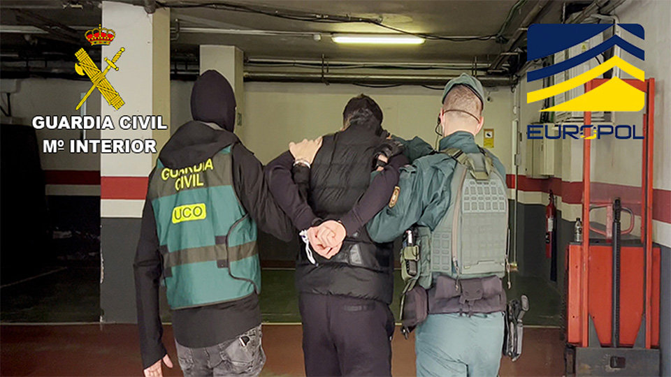 Guardia Civil en una operación de Europol