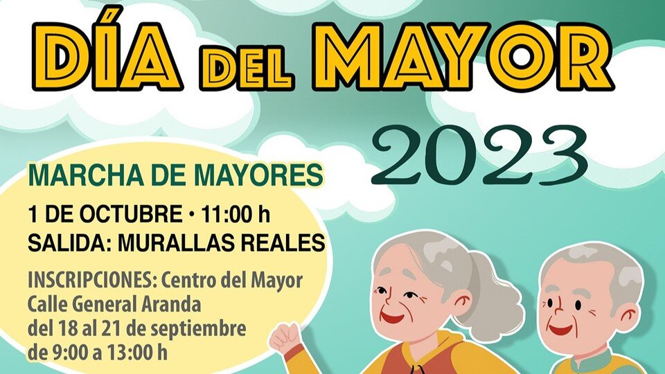 Parte del cartel promocional de la 'Marcha de Mayores' de 2023