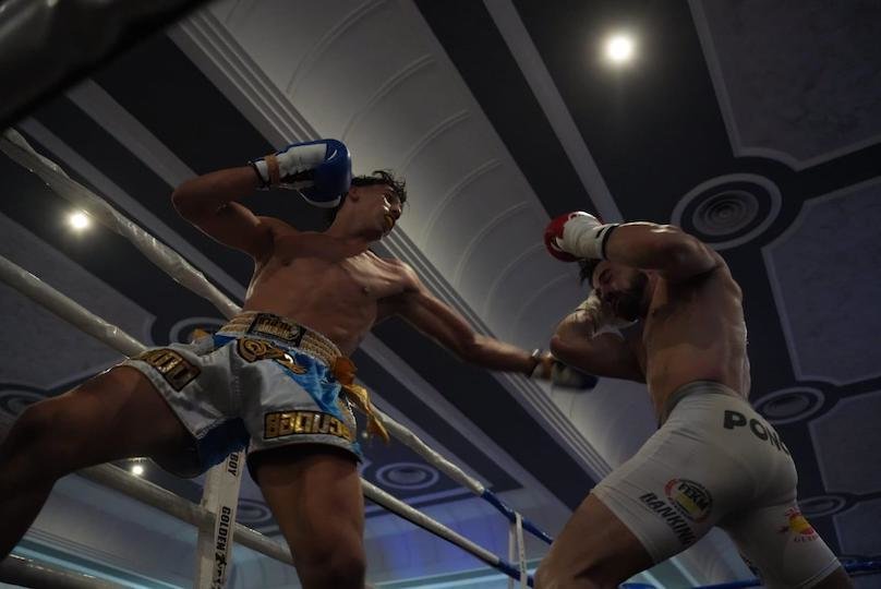 Una pelea de Muay Thai.