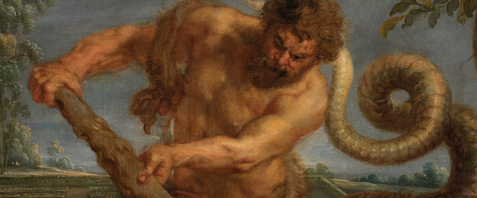 Un fragmento del cuadro de Rubens 'Hércules matando al dragón del jardín de las Hespérides'