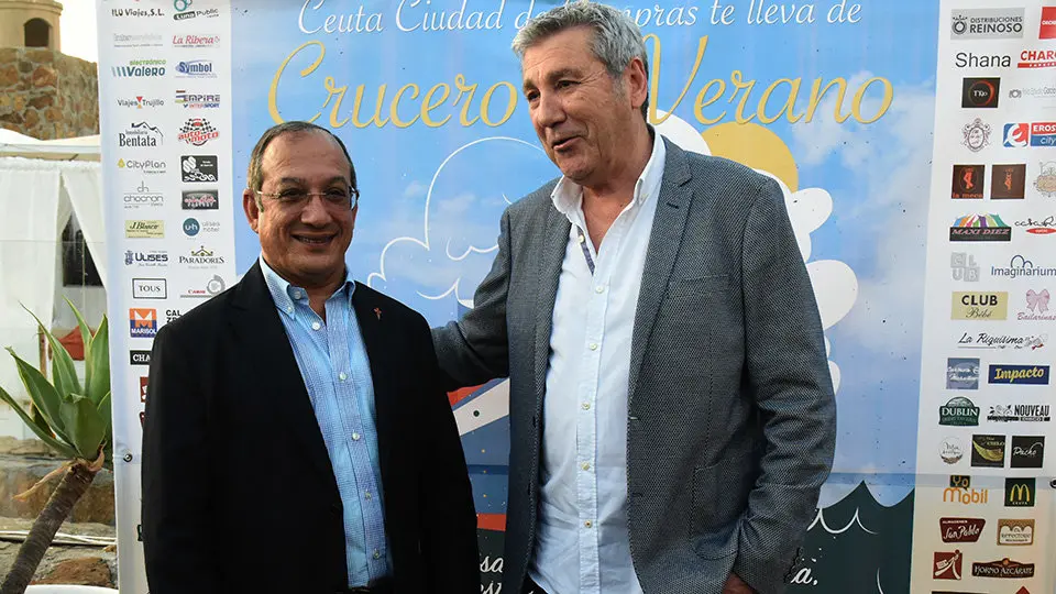 Pepe Daghwani y Juan Torres en las terrazas de El Cielo