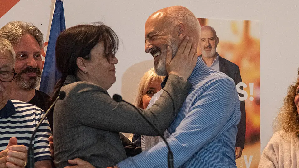 Karima Aomar y Javier Varga