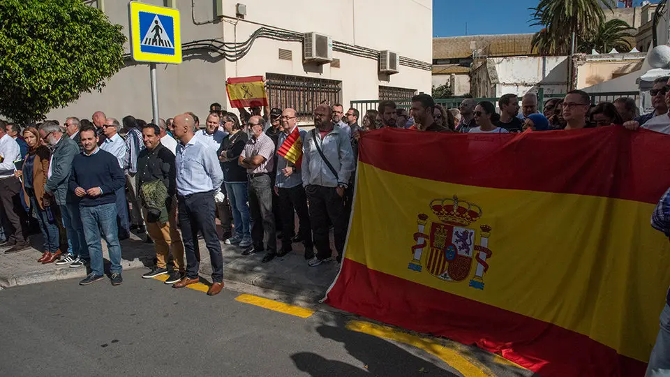 Manifestaci&oacute;n de apoyo a las FCSE