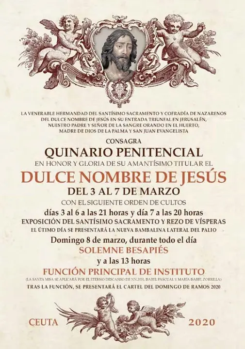 quinario dulce nombre