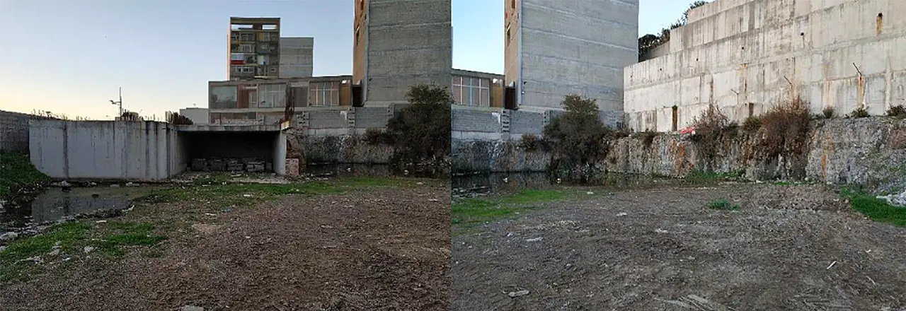Solar abandonado entre las Torres del Hacho