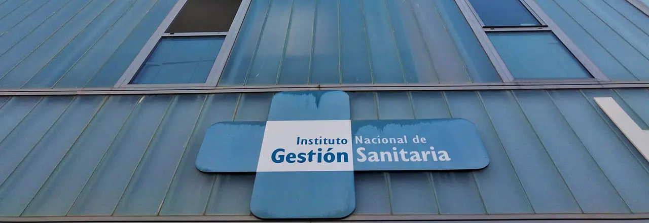 Letrero de Ingesa en el Hospital Universitario.