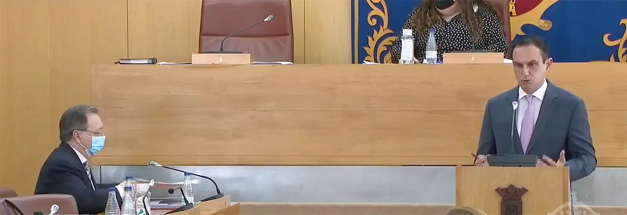 Juan Vivas y Manuel Hern&aacute;ndez en el Debate sobre el Estado de la Ciudad