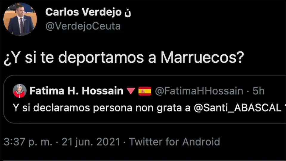 Tweet de Carlos Verdejo