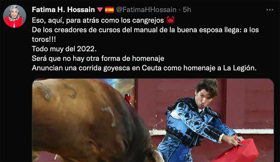 Twitter de Fatima Hamed