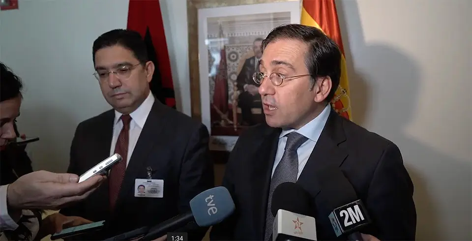 Naser Burita y Jos&eacute; Manuel Albares.