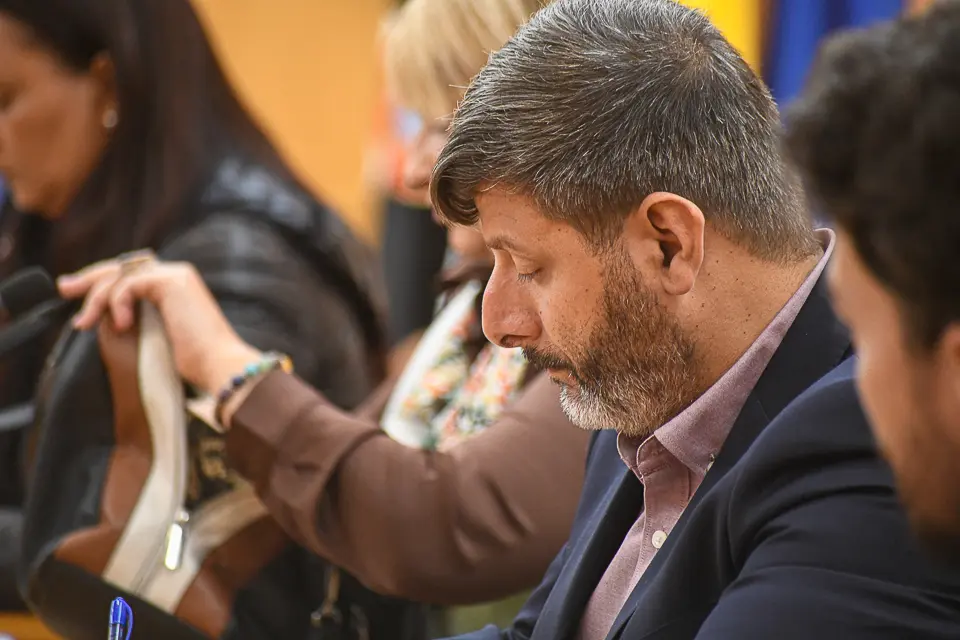 Mohamed Mustafa en el Pleno de este pasado  23 de noviembre