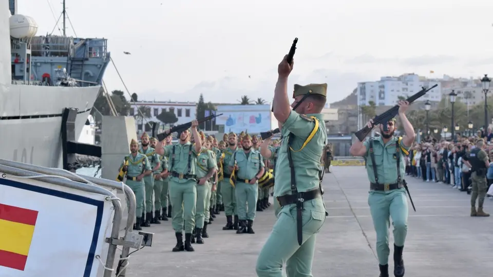 Legi&oacute;n legionarios embarque Contramaestre Casado Semana Santa 2023