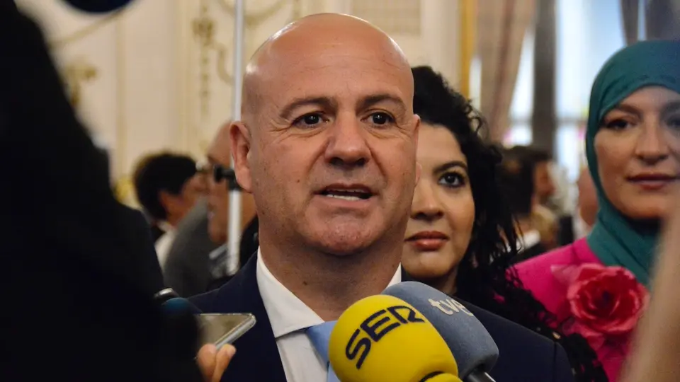Juan Guti&eacute;rrez, durante un encuentro con los medios / Alejandro Castillo