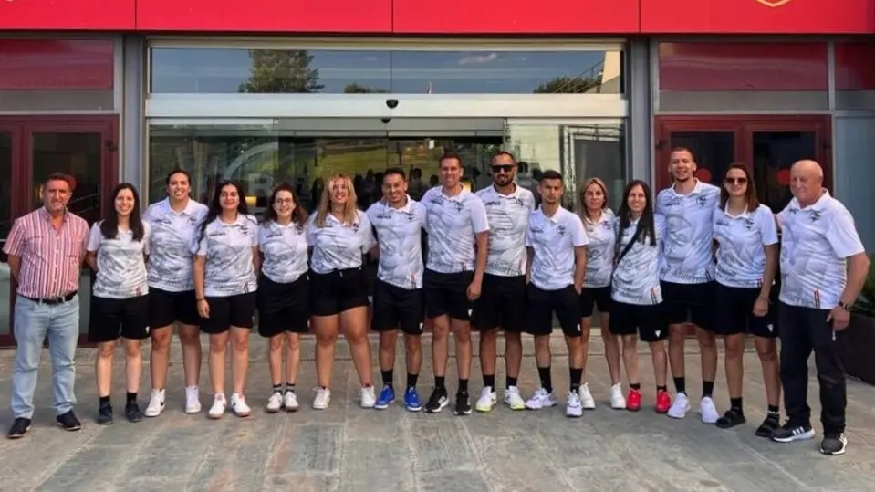 Miembros del CTA de la RFFCE, en la Ciudad del F&uacute;tbol de Las Rozas