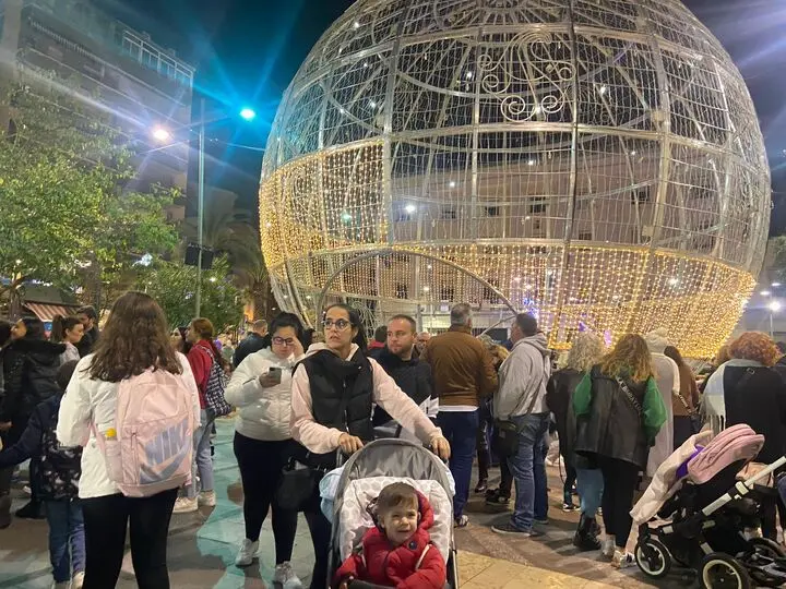 Un momento del encendido navide&ntilde;o de 2023. /A.I.