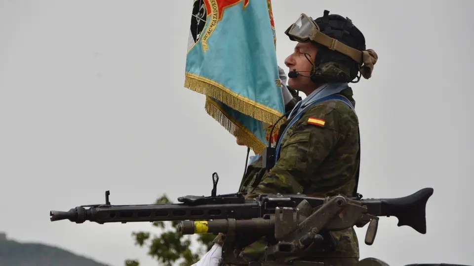 Ej&eacute;rcito militar desfile parada Caballer&iacute;a Montesa aniversario 2024