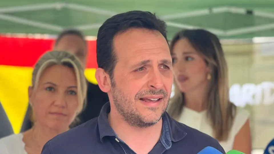 Juan Sergio Redondo, durante un encuentro con los medios / Daniel Hern&aacute;ndez