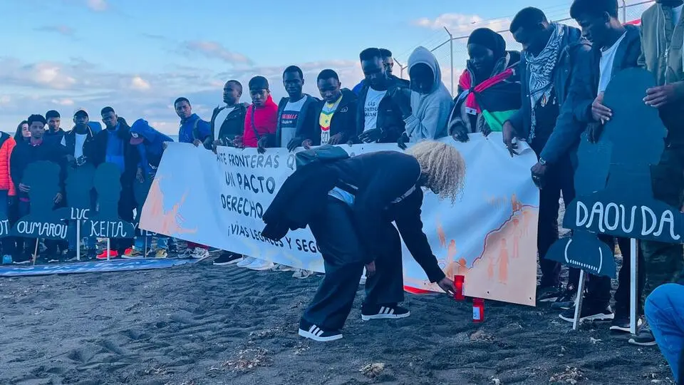 La llegada de la XXII Marcha por la Dignidad a la playa del Tarajal11