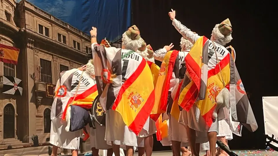 Actuación de la chirigota 'El que sale de copas'. 15