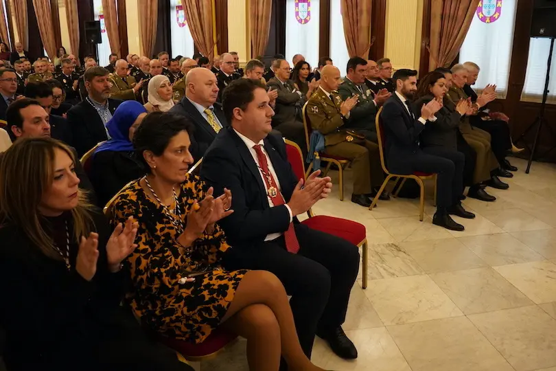 Acto de entrega de la Medalla de Oro de la Ciudad a la Polic&iacute;a Nacional.