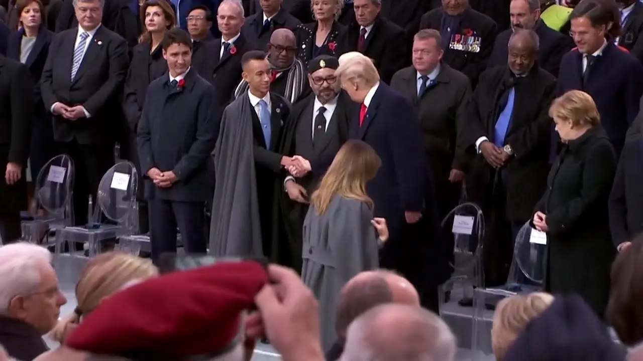 Trump con Mohamed VI. 
