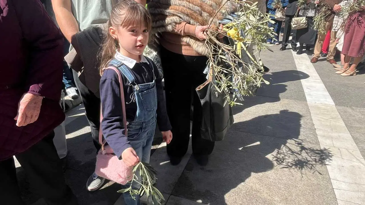 Bendición de las palmas en el Domingo de Ramos.5
