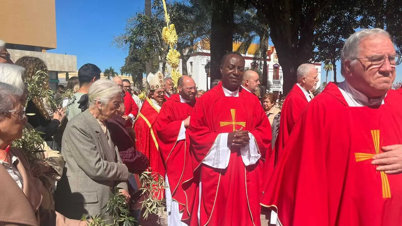 Bendición de las palmas en el Domingo de Ramos.13