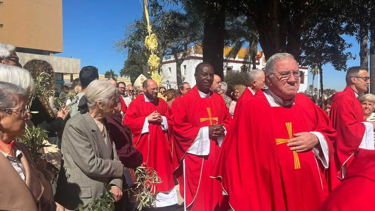 Bendición de las palmas en el Domingo de Ramos.14