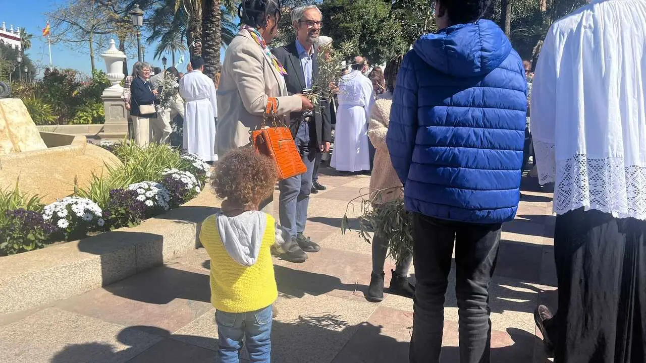 Bendición de las palmas en el Domingo de Ramos.25