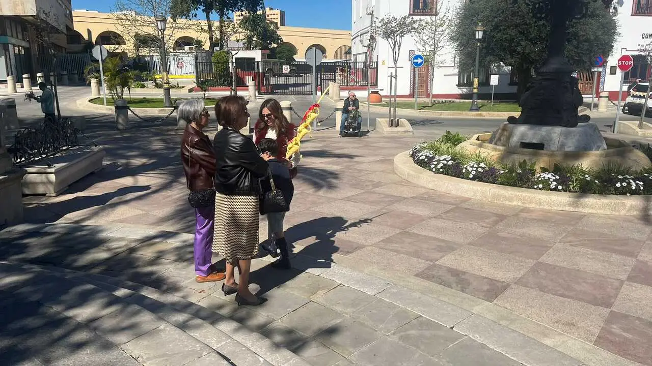 Bendición de las palmas en el Domingo de Ramos.40
