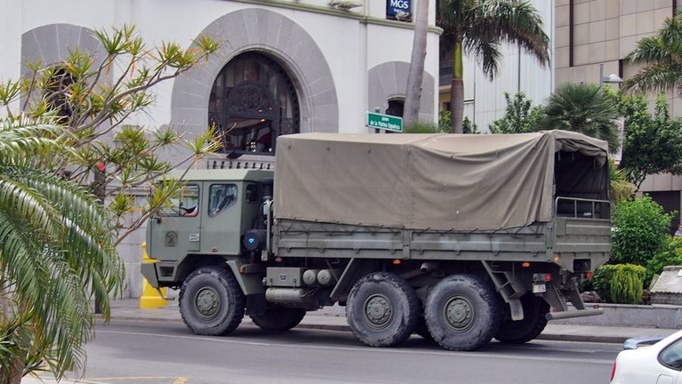 militares camión