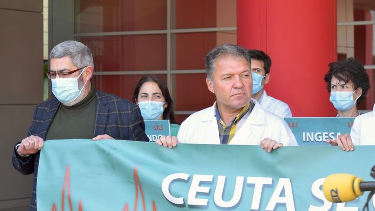 Médicos concentración huelga hospital INGESA