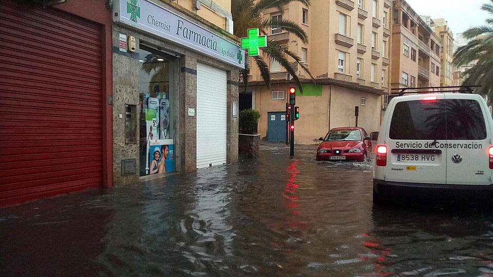 La Marina inundada