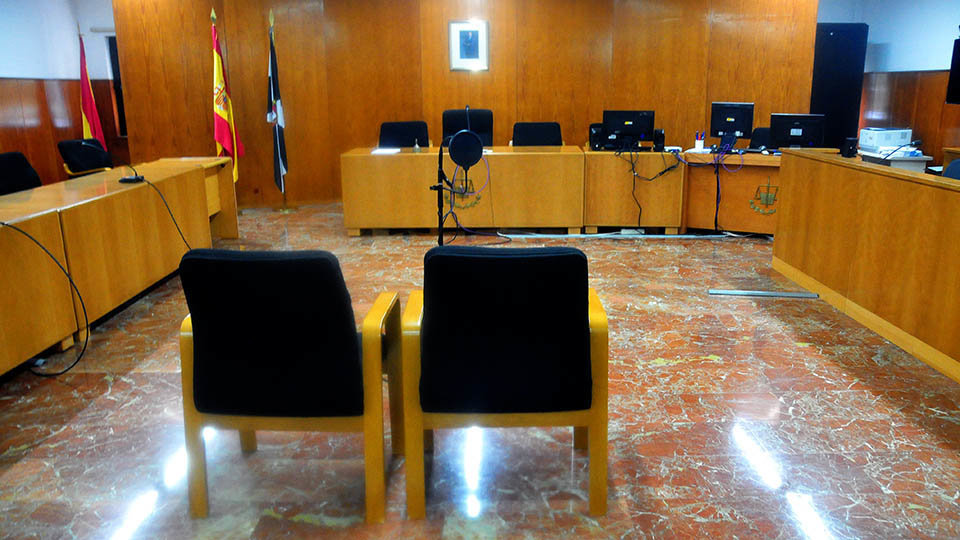 Vista de la sala de la Audiencia Provincial