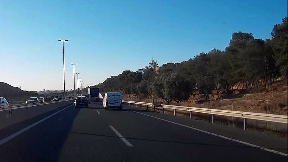 Tramo de autovía marroquí