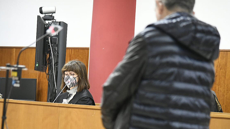 La fiscal Sheila Vilches durante el interrogatorio