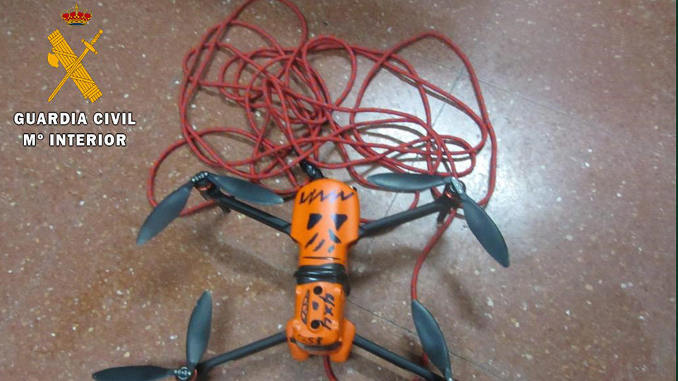 Dron interceptado por la Guardia Civil