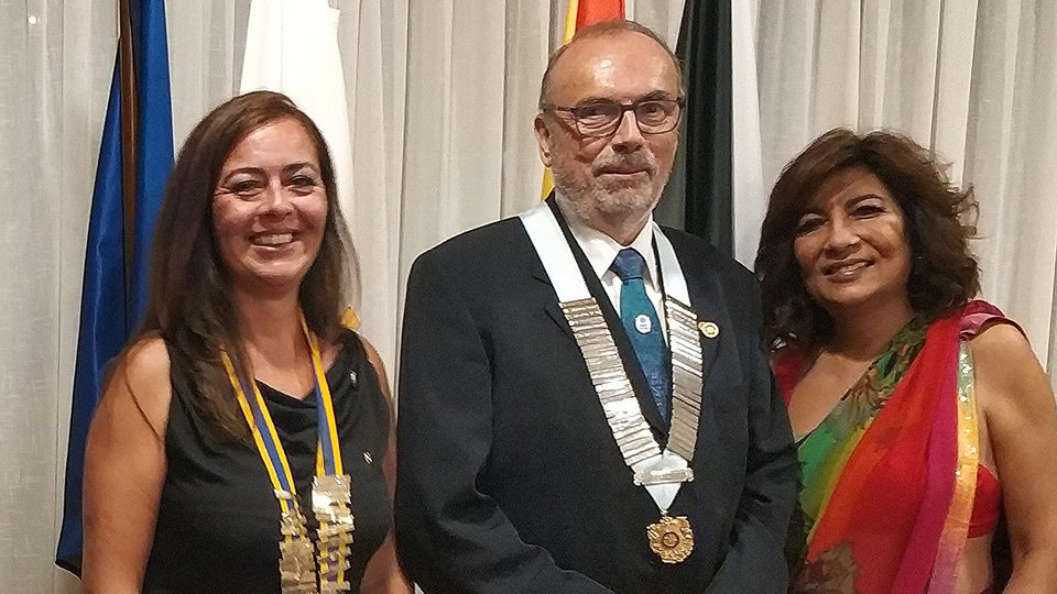 Gobernador y presidentas del Rotary Club Ceuta