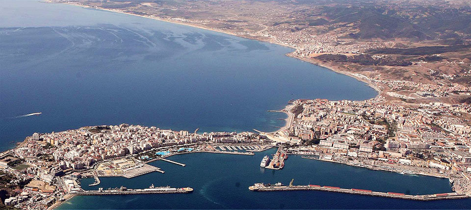 Vista aérea de Ceuta