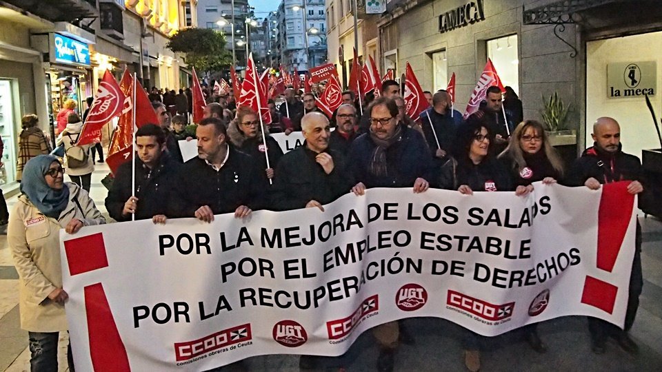 manifestación sindicatos 23marzo 2017