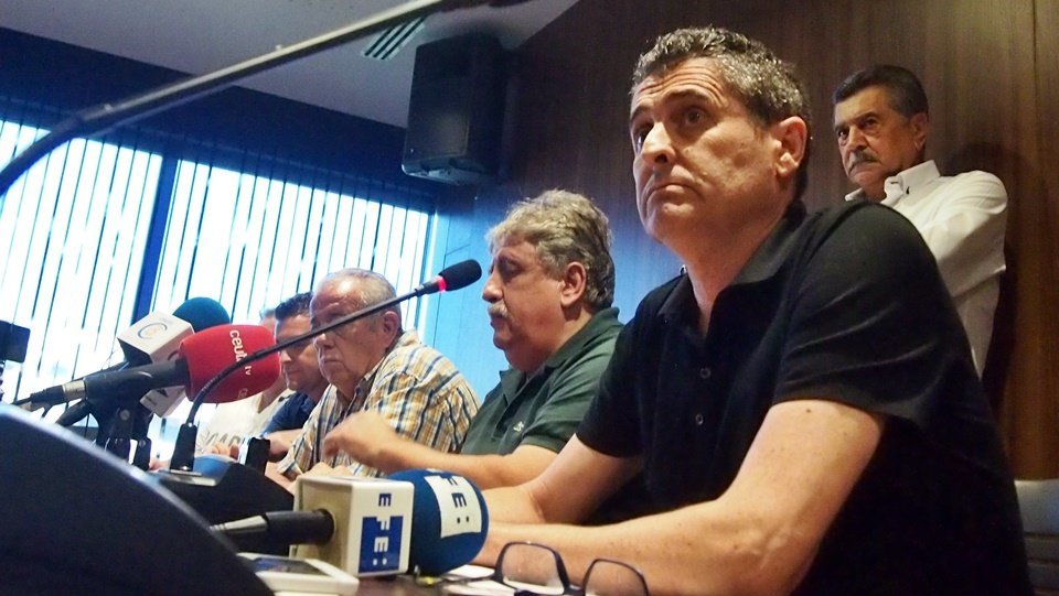 Antonio García Gaona, durante una rueda de prensa