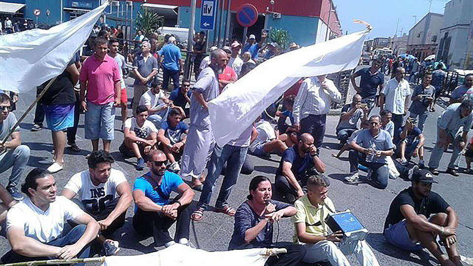 Protestas en Melilla por la detención de cuatro diputados de CpM
