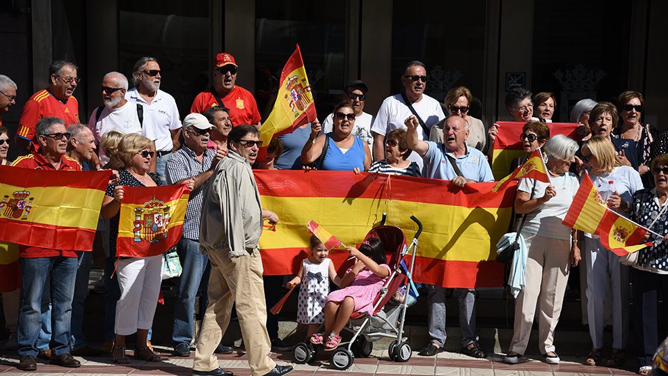 Concentración por la unidad de España en víspera del referéndum
