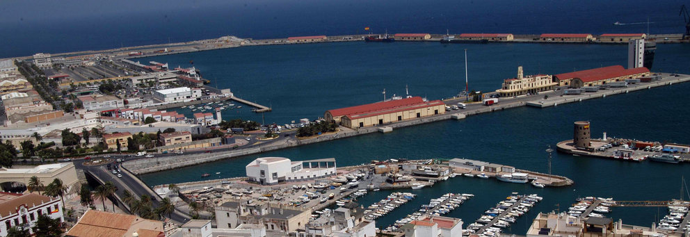 Vista Panorámica del Puerto de Ceuta. Autoridad Portuaria