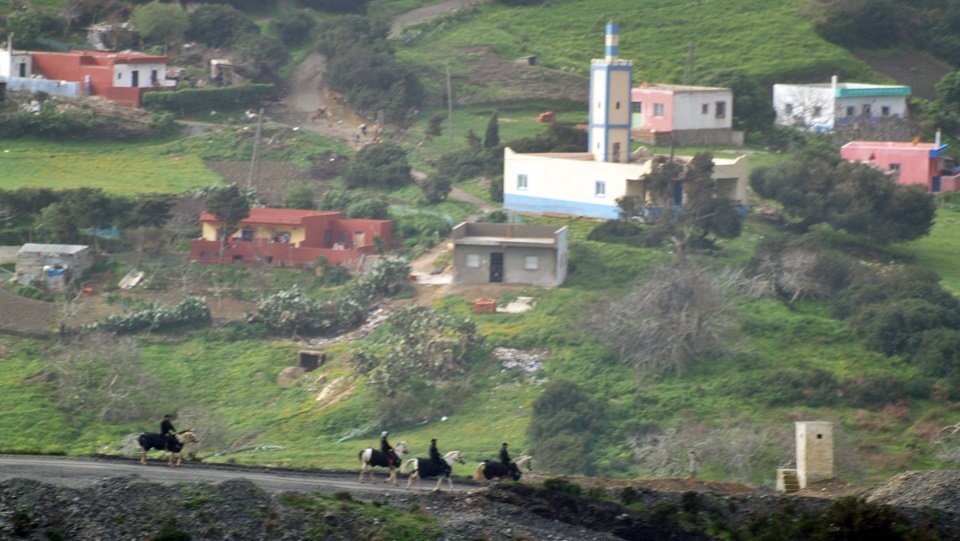 fuerzas seguridad marruecos caballo frontera